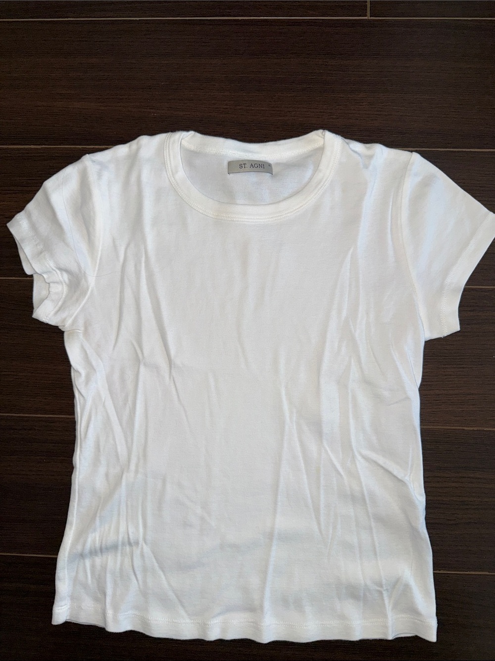 St. Agni White Short-Sleeve Baby Crewneck Tee, X-Small - Picture 7 of 9